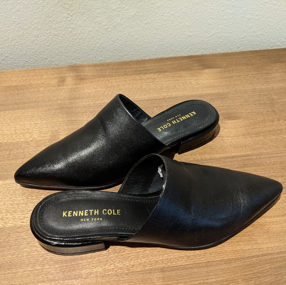 Kenneth Cole Alina Slip On Mule 6 Black
